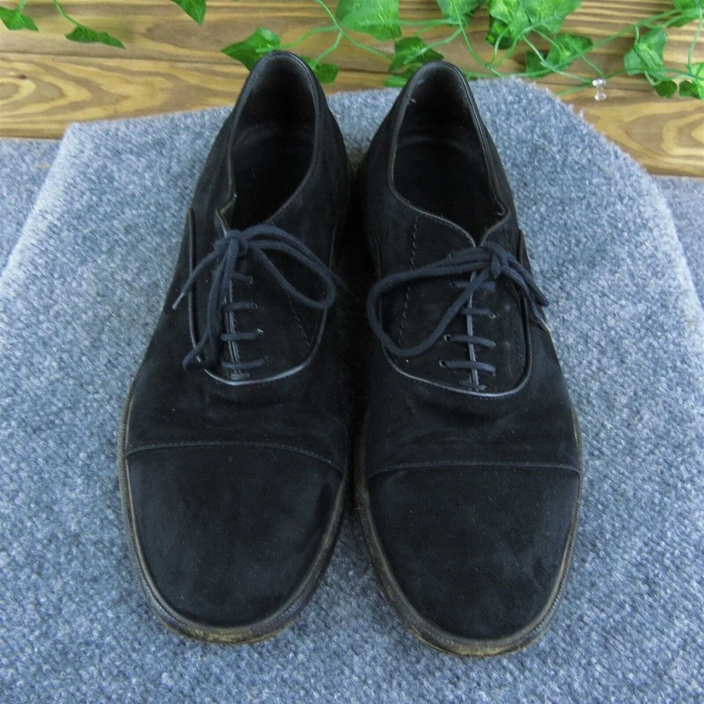 M.‎ Gemi Men Oxfords Shoes Black Leather Lace Up Size 41.5 Medium